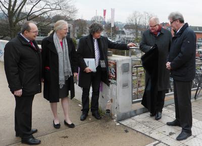 Enthüllung der Baukulturplakette