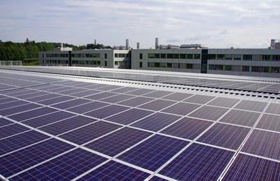 Solarstromanlage auf dem Campus Lahnberge