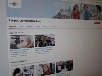 Der neue Youtube-Kanal der Philipps-Universität