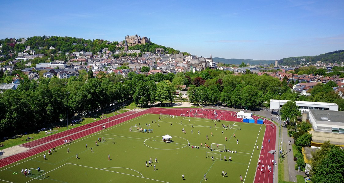 Panoramafoto des Uni-Stadions