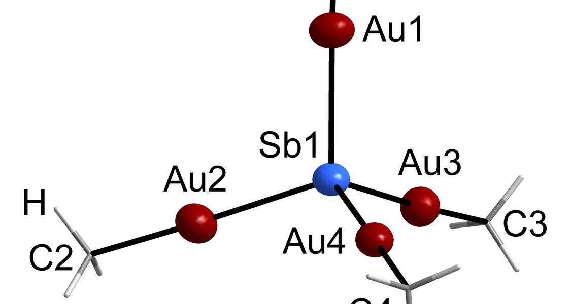 Das Schema zeigt das molekulare Anion der Titelverbindung mit dessen Atomen. (Abbildung: Stefanie Dehnen