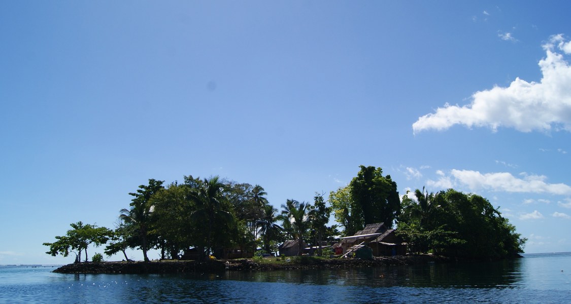 Bedrohtes Idyll: Die Salomoninseln drohen unterzugehen, wenn der Meeresspiegel infolge der globalen Erwärmung steigt. (Foto: Ivo Steimanis)