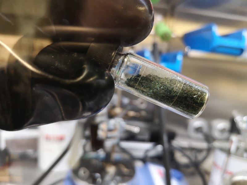 Elektrisch leitende, metallhaltige Polymere stehen im Zentrum des LOEWE-Vorhabens. (Foto: Dr. Gunnar Werncke)