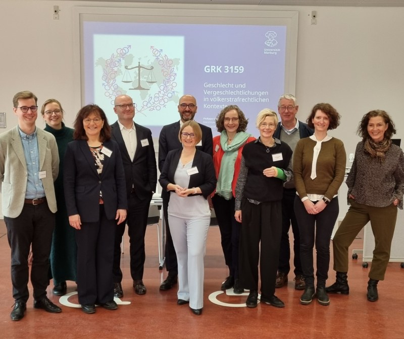 Das Team um Prof. Dr. Stefanie Bock (Mitte) nach der Begutachtung.