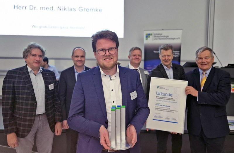 Niklas Gremke bei der Preisverleihung