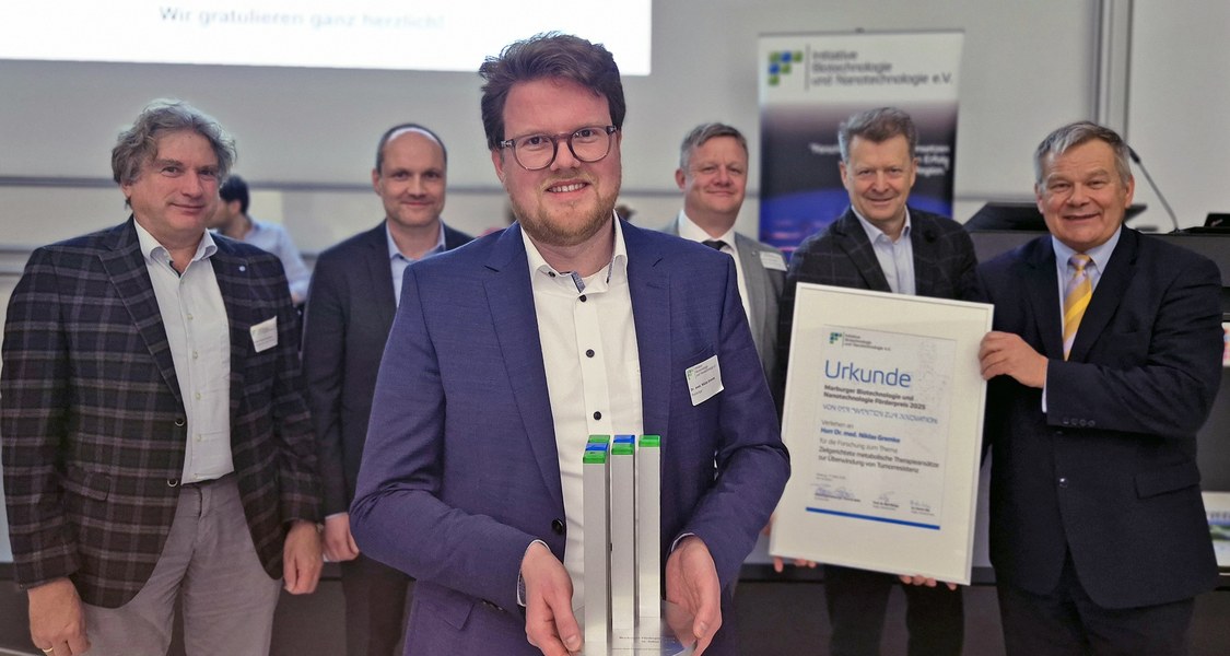 Niklas Gremke bei der Preisverleihung