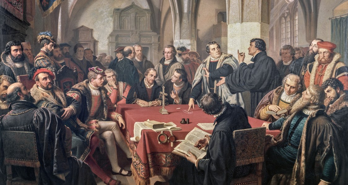 Bild des Marburger Religionsgesprächs