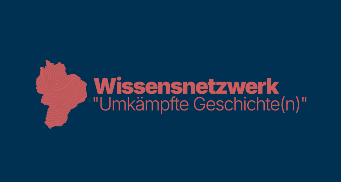 Schriftzug Umkämpfte Geschichte