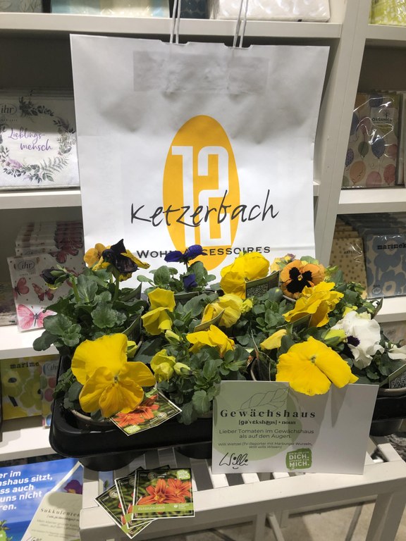 Ketzerbach 12 unterstützt die Spendenkampagne "Ich blüh für dich. Spende für mich."