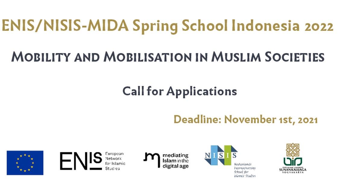 Call for papers ENIS/NISIS-MIDA Spring School Indonesia 2022 "Mobility and Mobilisation in Muslim Societies"