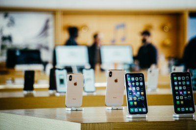 IPhones im Shop des Apple Visitor Center