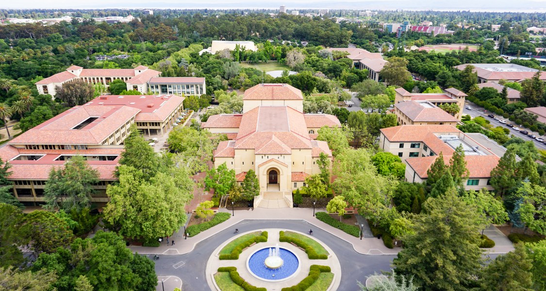 Blick auf den Stanford Campus von oben