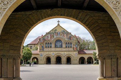 Blick auf die Memorial Church in Stanford