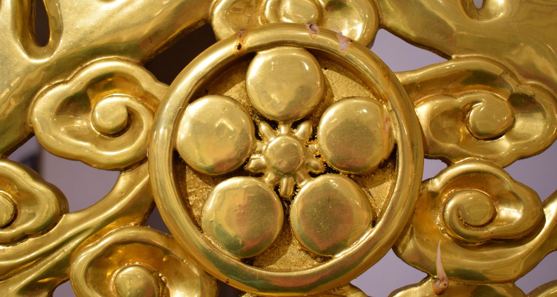 Detail-Aufnahme einer japanischen Trommel