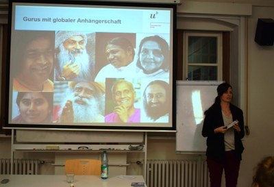 Vanessa Lange: "Globale Gurus: Wie ein hinduistisches Konzept transnational wird" am 1.2.2017.