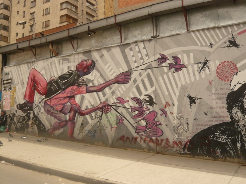 Ein Wandbild in Bogotà aus dem Jahr 2016.