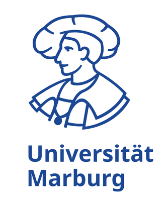 Logo mit stilisiertem Philipp, darunter der Schriftzug Universität Marburg