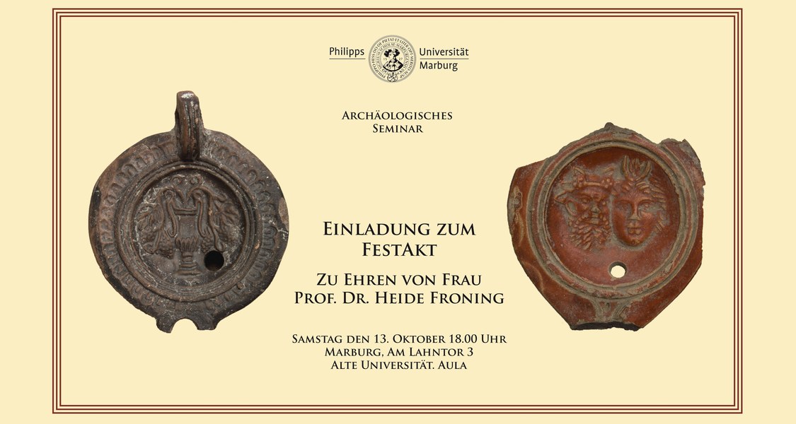 Einladung zum Festakt
Zu Ehren von
Frau Prof. Dr. Heide Froning