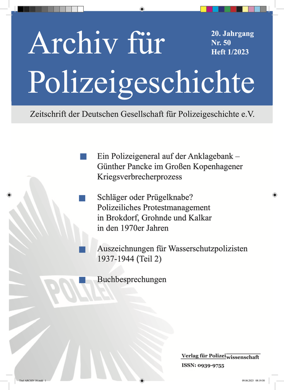 Buchcover: Archiv für Polizeigeschichte 20 (2023)