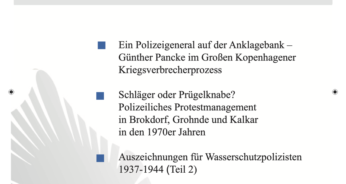 Buchcover: Archiv für Polizeigeschichte 20 (2023)