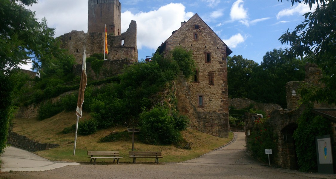 Burguine Rötteln, Eingangshof