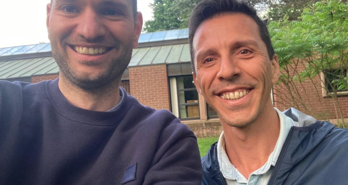 Selfie von Florian Hintz und Mohammad Momenian