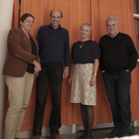 v.l.: Prof. Dr. Constanze Spieß, Prof. Dr. Manfred Kienpointner, Prof. Dr. Lisa S. Villadsen, Prof. Dr. Dietmar Till