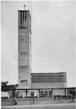 Dortmund Nikolaikirche, Ansicht von der Lindemannstrasse um 1930