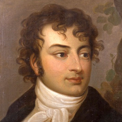 Auf diesem Bild ist ein Portrait August Wilhelm Schlegels zu sehen.