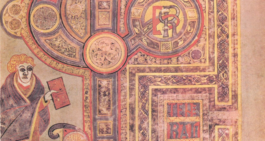 Eine Bildseite aus dem Book of Kells