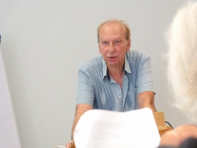 Referent beim Vortrag