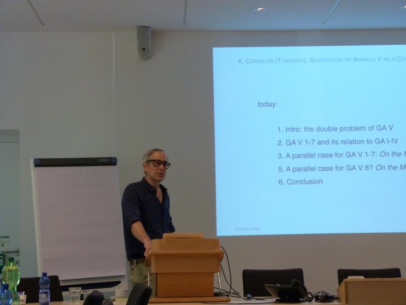 PowerPoint-Vortrag eines Tagungsteilnehmers