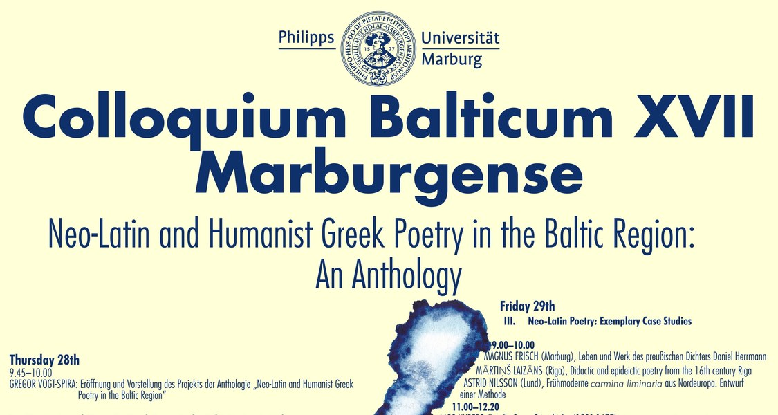 Plakat des Colloquium Balticum XVII Marburgense