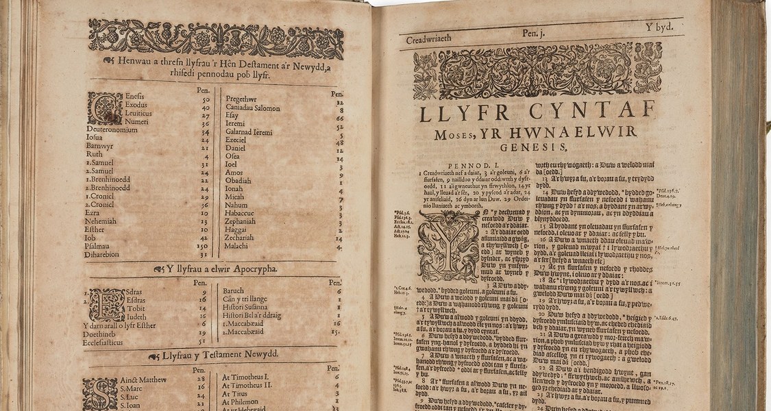 Y Bibl Cyssegr-lan: sef yr Hen Destament a'r Newydd. Llundain: Norton Bonham u. John Bill 1620. Wolfenbüttel, Herzog August Bibliothek, Bibel-S 2° 219