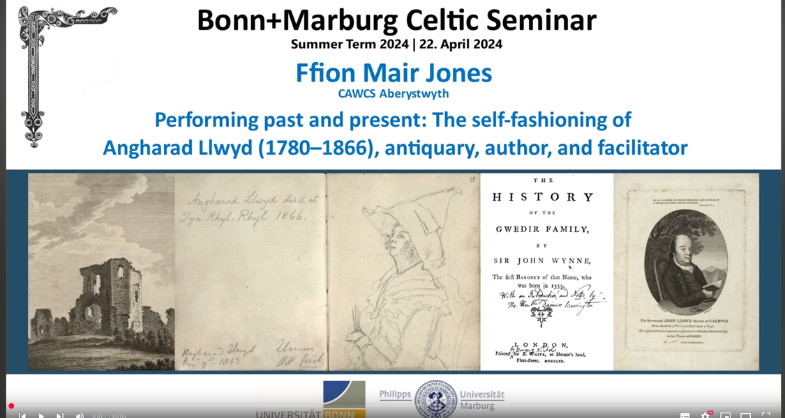 Startbild eines Videos aus der YouTube-Playlist Women in Celtic Studies