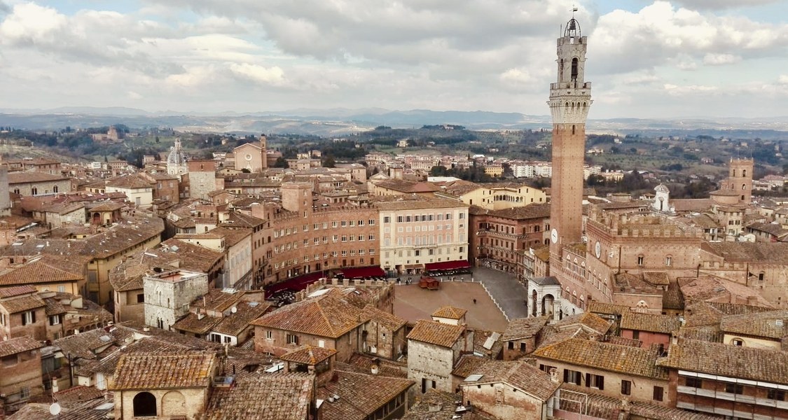 Blick auf den Campo di Siena