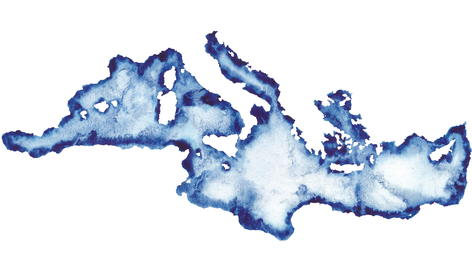 Mare Nostrum als Tintenzeichnung