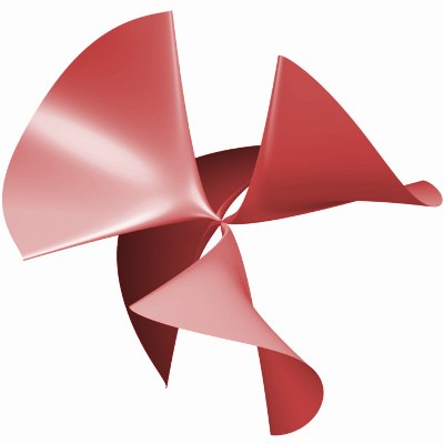 Eine algebraische Fläche.