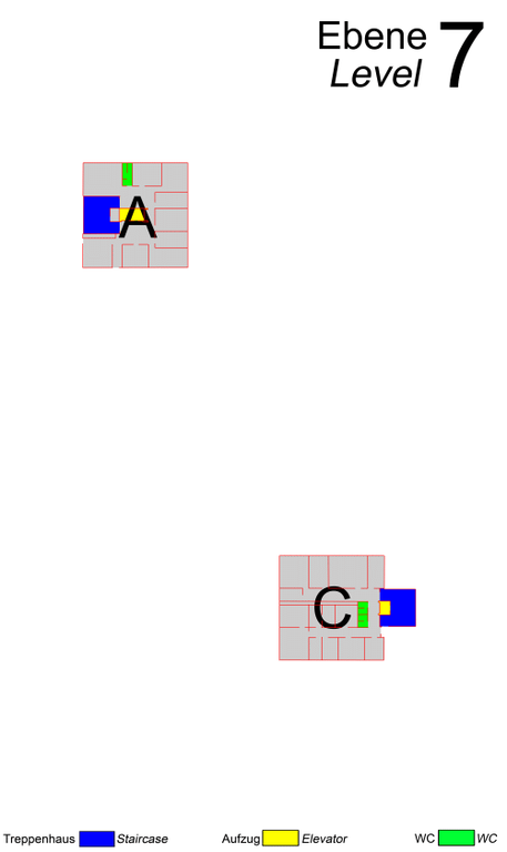 Mehrzweckgebäude Lahnberge, Ebene 7