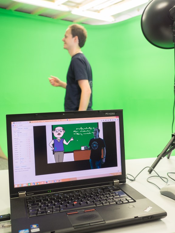 Green Screen im Informatiklabor