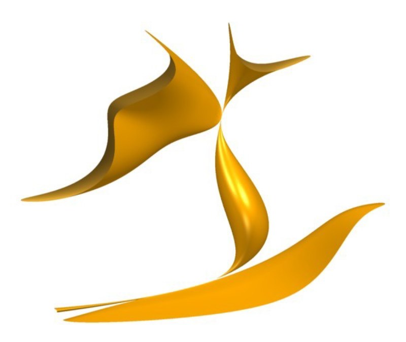 Geometrie symbol in gelbe Farbe