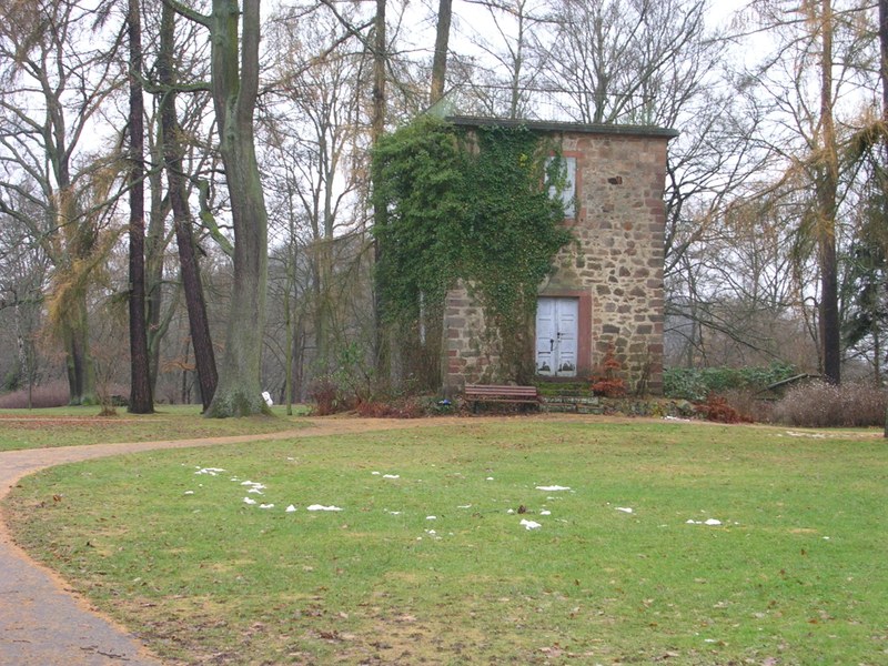 Der meteorologische Turm auf dem Schlossberg in Marburg