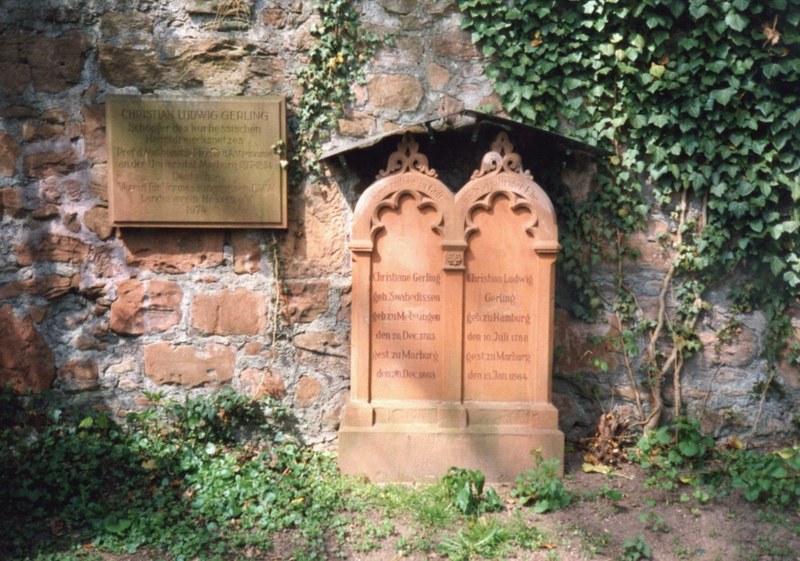 Gerlings Grab auf dem Friedhof am Barfüßertor, Marburg