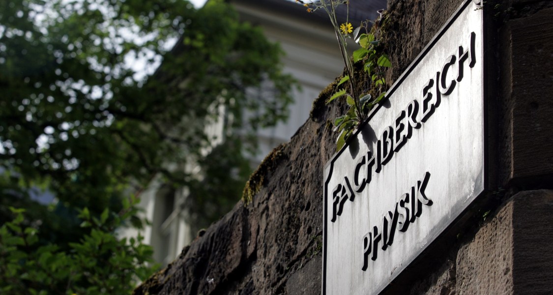 Tafel Fachbereich Physik