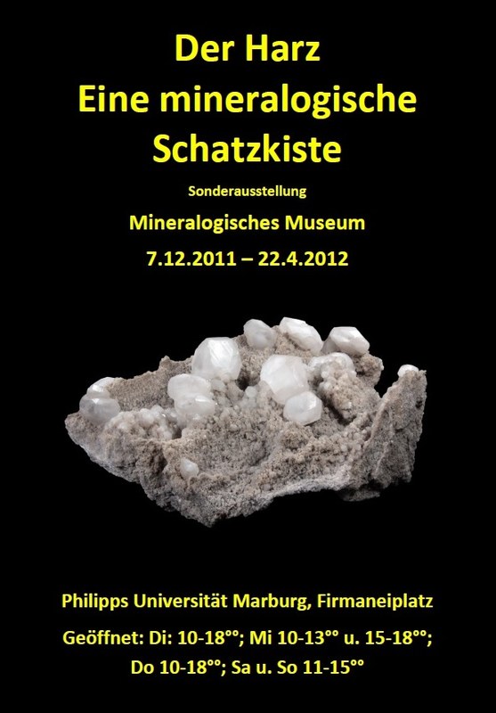 Plakat "Der Harz - Eine mineralogische Schatzkiste"