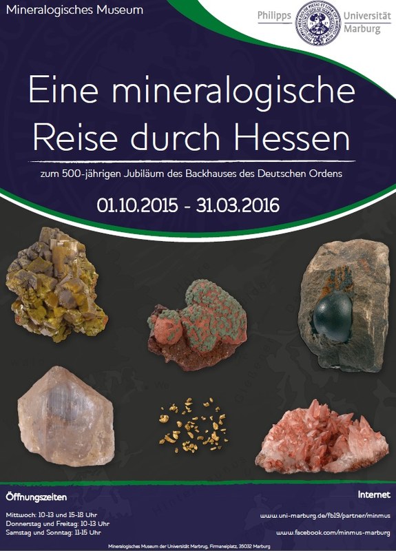 Plakat "Eine mineralogische Reise durch Hessen"