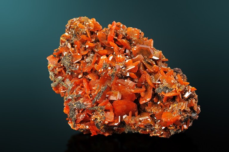 Wulfenit, Red Cloud Mine, Silver District, Trigo Mts., La Paz Co., Arizona, USA