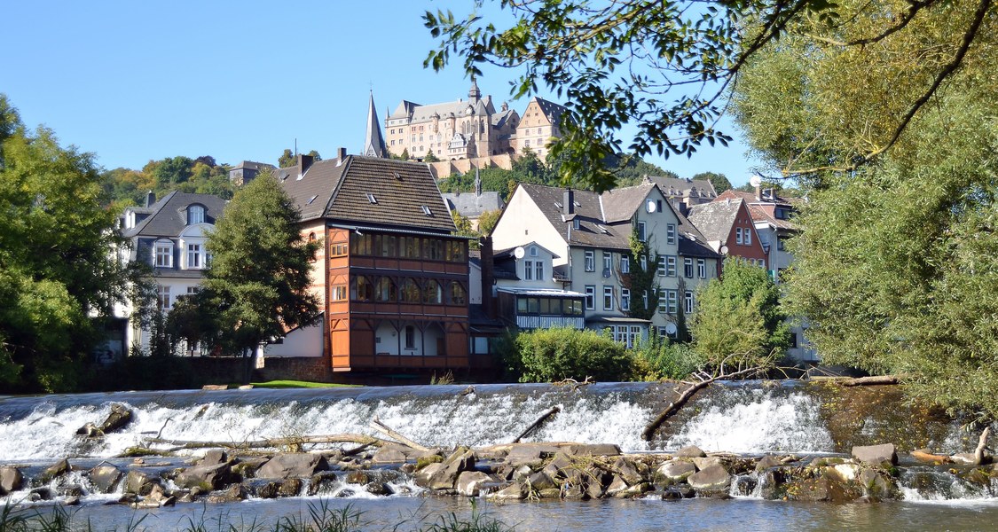 Marburg, Lahn, altes Wehr