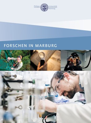 Foto: Titelblatt der Forschungsbroschüre der Philipps-Universität Marburg 2015-2020