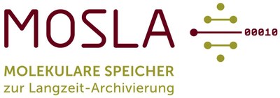 Logo des LOEWE-Schwerpunktes Molekulare Speicher zur Langzeit-Archivierung